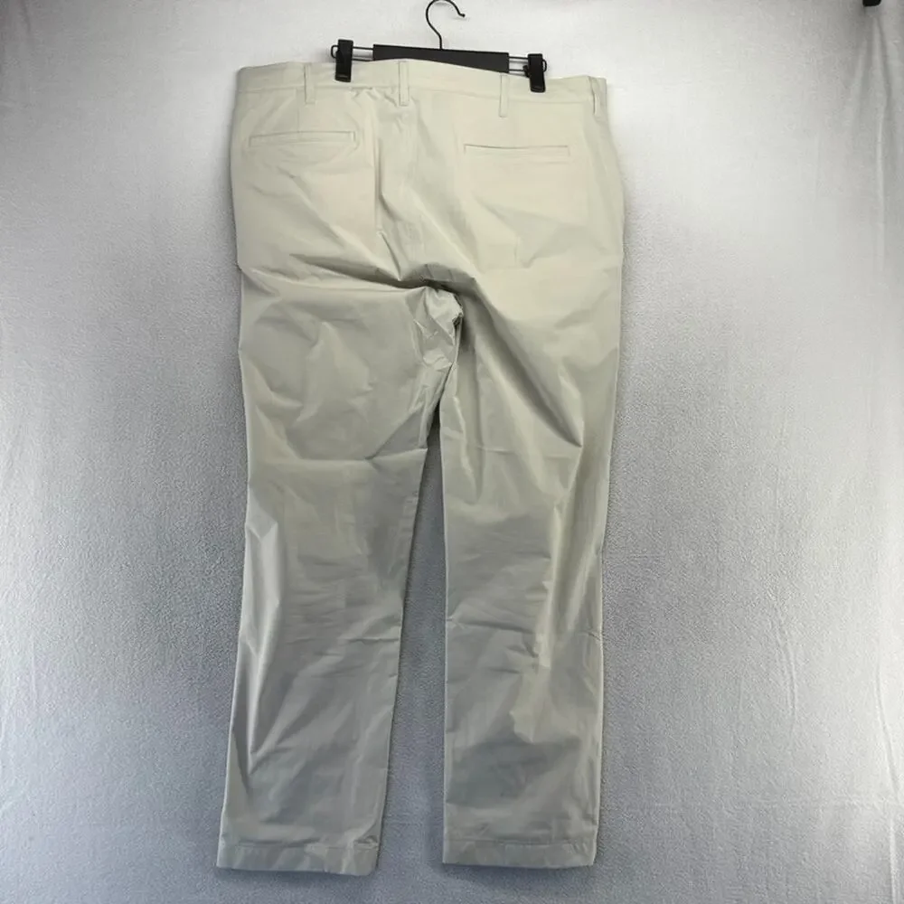 J Crew Pants men's 38x32 Beige tan Tech Performance Golf Wicking Flawed With Tag